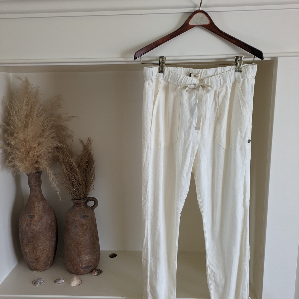 White Roxy Pants - Picture 2 of 5